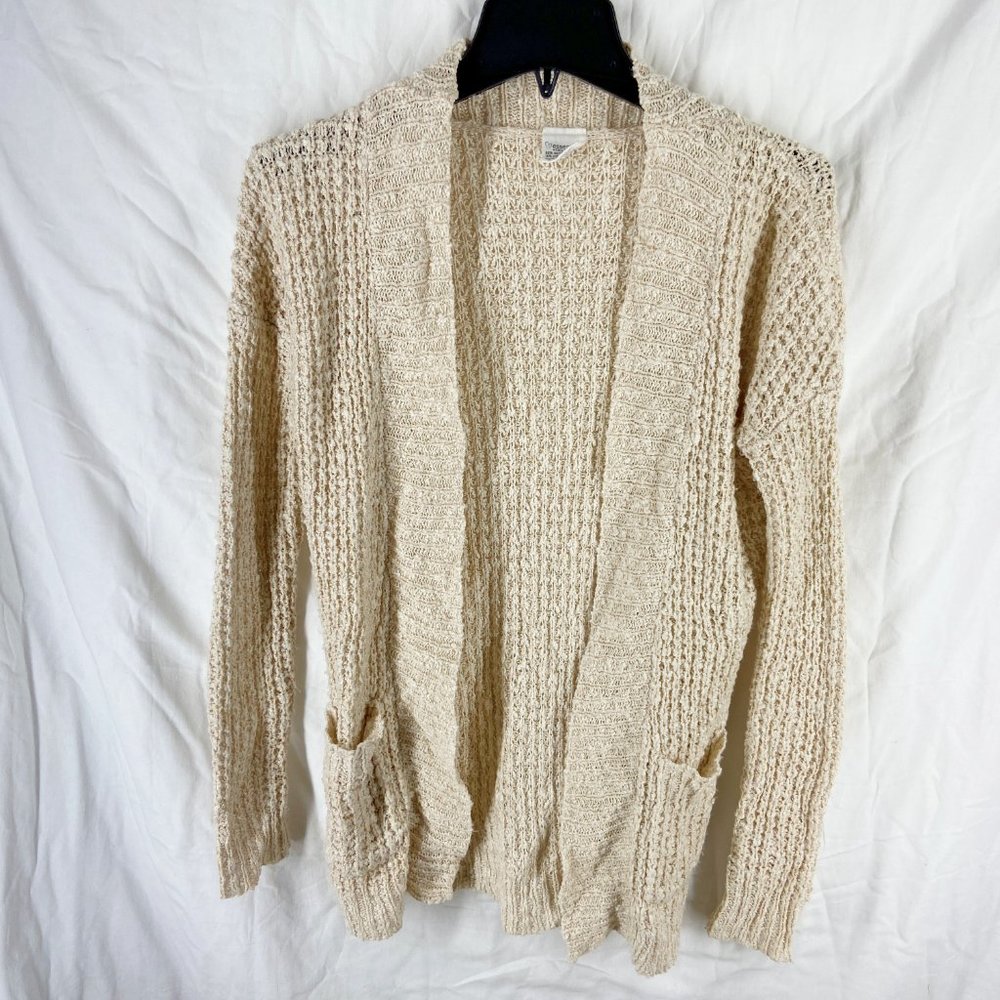 Full Tilt Beige Long Sleeve Cardigan Size XS